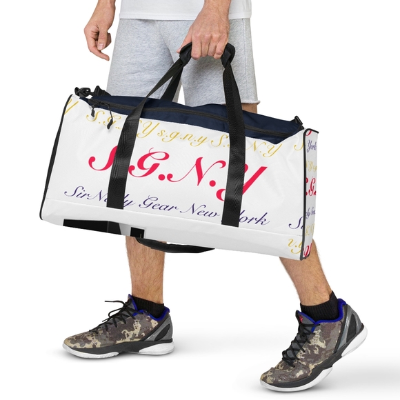 S.G.N.Y Duffle Bag by SirNeely Gear This Bag is the perfect spacious bag